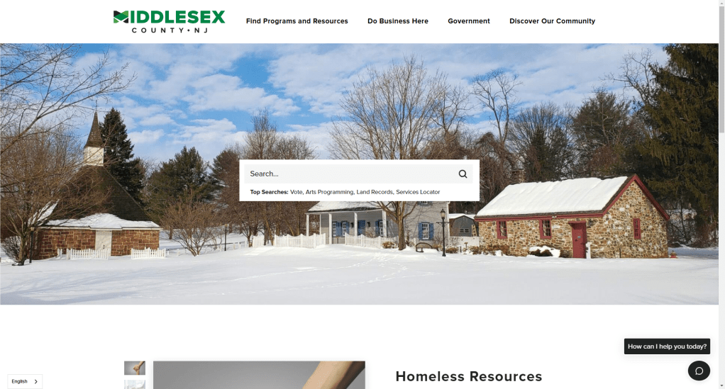 Middlesex County NJ Website Homepage